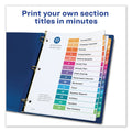 Avery Customizable TOC Ready Index Multicolor Tab Dividers, 15-Tab, 1 to 15, 11 x 8.5, White, Traditional Color Tabs, 6 Sets