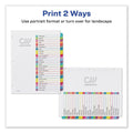 Avery Customizable TOC Ready Index Multicolor Tab Dividers, 26-Tab, A to Z, 11 x 8.5, White, Contemporary Color Tabs, 1 Set