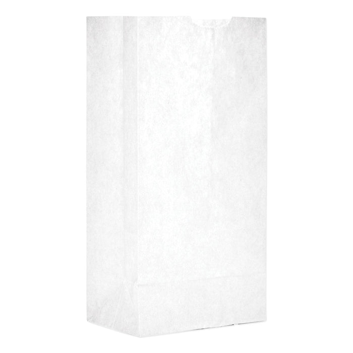 General Grocery Paper Bags, 30 lb Capacity, #4, 5" x 3.33" x 9.75", White, 500 Bags