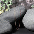 14k Rose Gold Diamond Cut Cable Link Chain 0.7mm by Bids.com