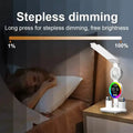 Smart Touch LED Desk Lamp – USB Powered, Dual Head, Dimmable, Color Changing by DailySale