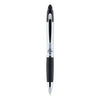 Zebra Z-Grip MAX Ballpoint Pen, Retractable, Medium 1 mm, Black Ink, Silver Barrel, 12/Pack