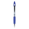 Zebra Z-Grip MAX Ballpoint Pen, Retractable, Medium 1 mm, Blue Ink, Silver Barrel, 12/Pack