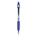 Zebra Z-Grip MAX Ballpoint Pen, Retractable, Medium 1 mm, Blue Ink, Silver Barrel, 12/Pack