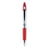 Zebra Z-Grip MAX Ballpoint Pen, Retractable, Medium 1 mm, Red Ink, Silver Barrel, 12/Pack