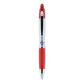 Zebra Z-Grip MAX Ballpoint Pen, Retractable, Medium 1 mm, Red Ink, Silver Barrel, 12/Pack
