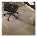 ES Robbins EverLife Chair Mats for Medium Pile Carpet with Lip, 45 x 53, Clear