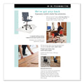 ES Robbins EverLife Moderate Use Chair Mat for Low Pile Carpet, Rectangular with Lip, 36" x 48", Clear