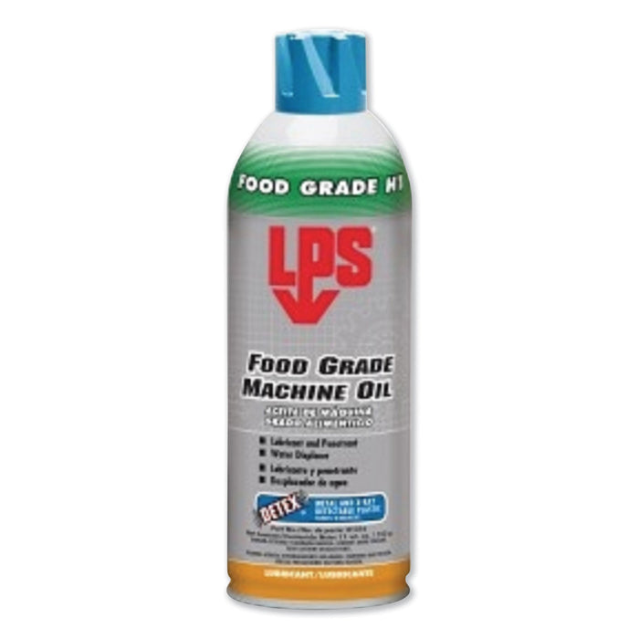 LPS Food Grade Machine Oil, 11 oz Aerosol Can, 12/Carton