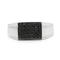 0.30 Carat Genuine Black Diamond .925 Sterling Silver Ring by Bids.com