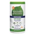 Seventh Generation Disinfecting Multi-Surface Wipes, 8 x 7, Lemongrass Citrus, 70/Canister, 6 Canisters/Carton