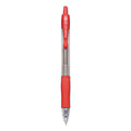 Pilot G2 Premium Gel Pen Convenience Pack, Retractable, Extra-Fine 0.38 mm, Red Ink, Clear/Red Barrel