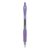 Pilot G2 Premium Gel Pen, Retractable, Extra-Fine 0.5 mm, Purple Ink, Smoke Barrel, Dozen