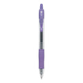 Pilot G2 Premium Gel Pen, Retractable, Extra-Fine 0.5 mm, Purple Ink, Smoke Barrel, Dozen