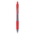 Pilot G2 Premium Gel Pen, Retractable, Bold 1 mm, Red Ink, Smoke Barrel, Dozen