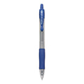 Pilot G2 Premium Gel Pen Convenience Pack, Retractable, Extra-Fine 0.38 mm, Blue Ink, Clear/Blue Barrel, Dozen