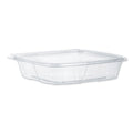 Dart ClearPac SafeSeal Tamper-Resistant/Evident Containers, Flat Lid, 35 oz, 7.9 x 8.8 x 1.8, Clear, Plastic, 100/Bag, 2 Bags/CT