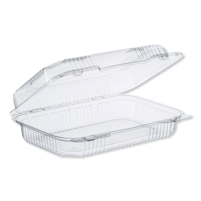 Dart StayLock Clear Hinged Lid Containers, 32 oz, 6.8 x 9.4 x 2.6, Clear, Plastic, 250/Carton