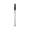 Paper Mate InkJoy 50ST Ballpoint Pen, Stick, Medium 1 mm, Black Ink, Clear Barrel, Dozen