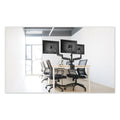 Alera AdaptivErgo Triple Arm with USB for 32" Monitors, 360 deg Rotation, +90/-90 deg Tilt, 90 deg Pan, Black, Supports 15.4 lb