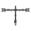 Alera AdaptivErgo Pole-Mounted Dual Monitor Arm for 30" Monitors, 360 deg Rotation, 30 deg Tilt, 360 deg Pan, Black, Supports 22 lb