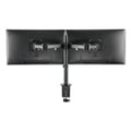 Alera AdaptivErgo Pole-Mounted Dual Monitor Arm for 30" Monitors, 360 deg Rotation, 30 deg Tilt, 360 deg Pan, Black, Supports 22 lb