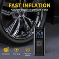 Portable Electric Tire Inflator – 150PSI Air Compressor with Digital Gauge & LED Light by DailySale