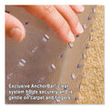 ES Robbins Natural Origins Chair Mat with Lip For Carpet, 45 x 53, Clear
