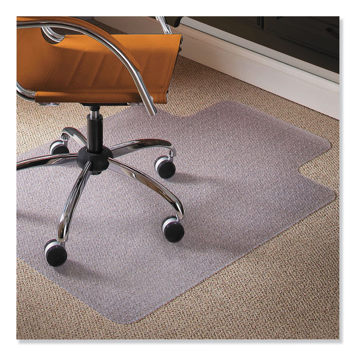ES Robbins Natural Origins Chair Mat with Lip For Carpet, 36 x 48, Clear