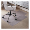 ES Robbins EverLife Light Use Chair Mat for Flat to Low Pile Carpet, Rectangular with Lip, 36" x 48", Clear
