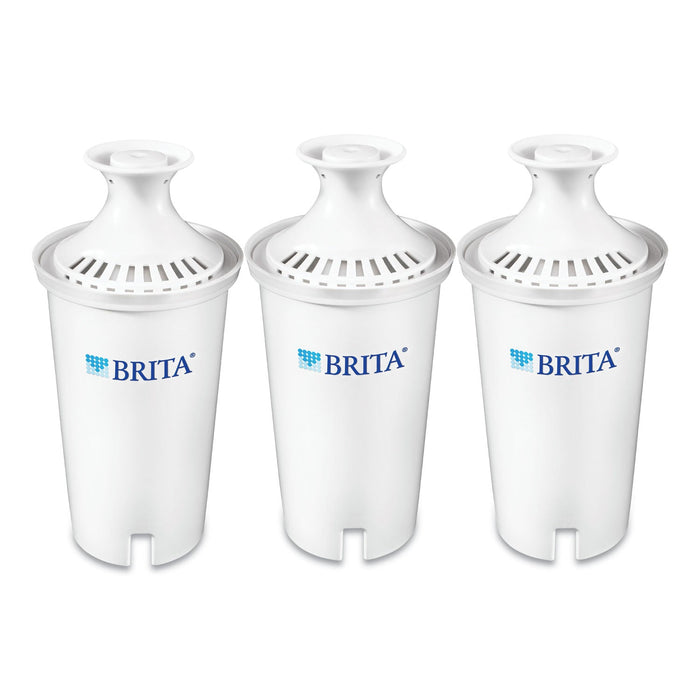 Brita Water Filter Pitcher Advanced Replacement Filters, 3/Pack, 8 Packs/Carton