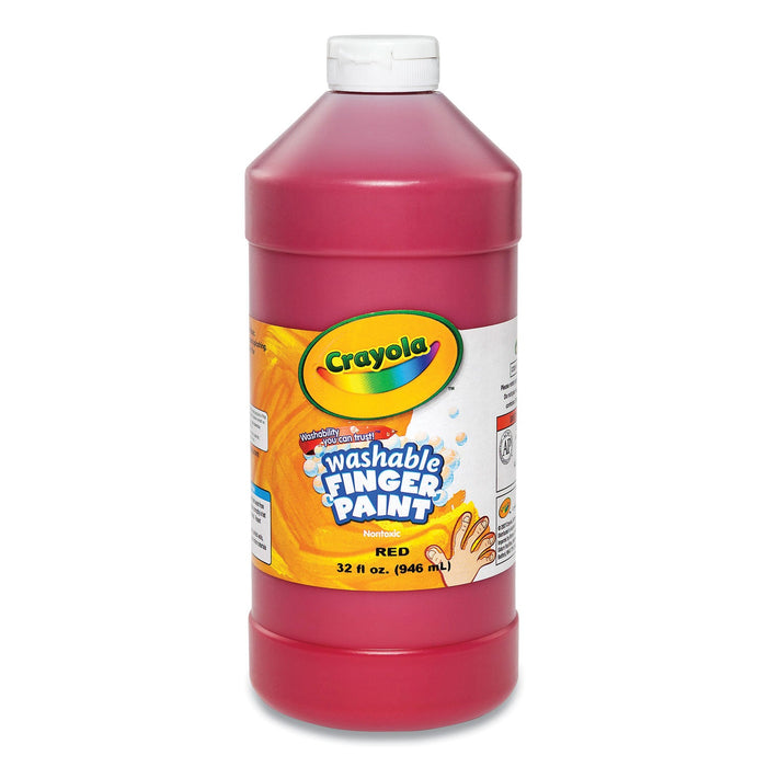 Crayola Washable Fingerpaint, Red, 32 oz Bottle