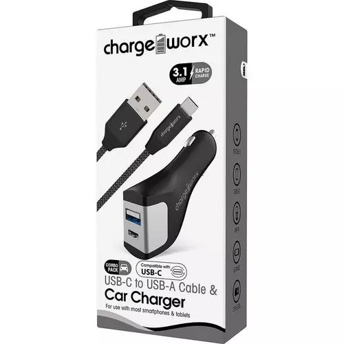 Chargeworx Usb A Usb -C Car Chrgr by Pasteur Pharmacy