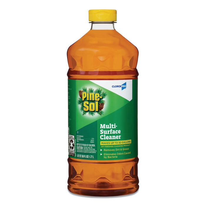 Pine-Sol Multi-Surface Cleaner Disinfectant, Pine, 60oz Bottle, 6 Bottles/Carton