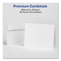 Avery Note Cards with Matching Envelopes, Inkjet, 85 lb, 4.25 x 5.5, Matte White, 60 Cards, 2 Cards/Sheet, 30 Sheets/Pack