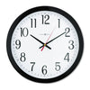 Howard Miller Gallery Wall Clock, 16" Overall Diameter, Black Case, 1 AA (sold separately)
