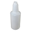 Impact Plastic Bottles with Graduations, 32 oz, Clear, 12/Carton