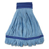 Impact Microfiber Tube Wet Mops, Large, 5" Headband, Blue, 12/Carton