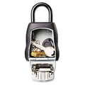 Master Lock Locking Combination 5 Key Steel Box, 3.25" Wide, Black/Silver