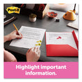 Post-it Page Flags in Desk Grip Dispenser, 1 x 1.75, Yellow, 200/Dispenser