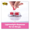 Post-it Page Flags in Desk Grip Dispenser, 1 x 1.75, Red, 200/Dispenser