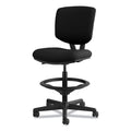 HON Volt Series Adjustable Task Stool, Supports Up to 275 lb, 22.88" to 32.38" Seat Height, Black