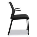 HON Nucleus Series Multipurpose Stacking Chair, ilira-Stretch M4 Back, Supports Up to 300 lb, Black