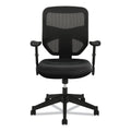 HON VL531 Mesh High-Back Task Chair with Adjustable Arms, Supports Up to 250 lb, 18" to 22" Seat Height, Black
