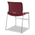 HON Olson Stacker High Density Chair, Supports Up to 300 lb, Mulberry Seat/Back, Chrome Base, 4/Carton
