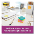 Post-it Pads in Supernova Neon Collection Colors, 2" x 2", 90 Sheets/Pad, 8 Pads/Pack