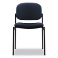 HON VL606 Stacking Guest Chair without Arms, Supports Up to 250 lb, Navy Seat/Back, Black Base