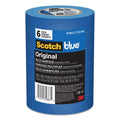 ScotchBlue Original Multi-Surface Painter's Tape, 3" Core, 0.94" x 60 yds, Blue, 6/Pack