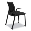 HON Nucleus Series Multipurpose Stacking Chair, ilira-Stretch M4 Back, Supports Up to 300 lb, Black