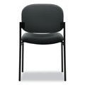 HON VL606 Stacking Guest Chair without Arms, Supports Up to 250 lb, Charcoal Seat/Back, Black Base